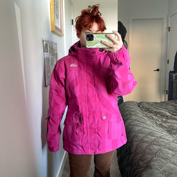 The North Face Jackets & Blazers - THE NORTH FACE Hyvant Ski Jacket, Pink, Checkered